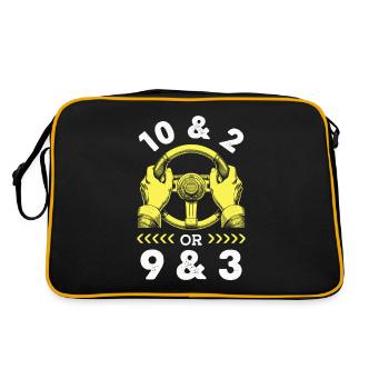 Instructeur de conduite en auto-école - Sac Retro - noir/or - Dos