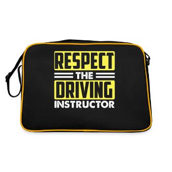 Instructeur de conduite en auto-école - Sac Retro - noir/or - Dos