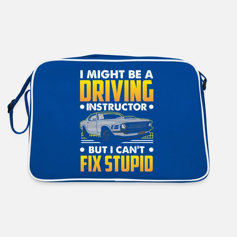 Driving School Driving Instructor Retro Bag