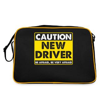 Instructeur de conduite en auto-école - Sac Retro - noir/or - Dos