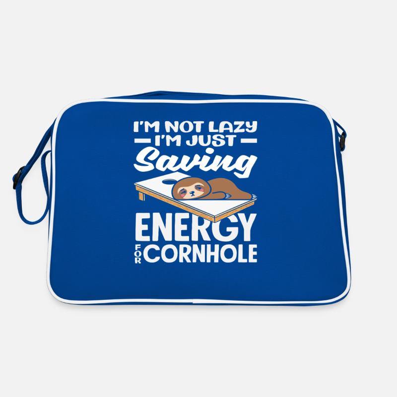 Cornhole Player Energy Saving Funny Sloth Retro Bag