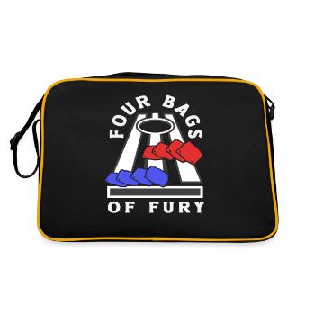 Four Bags Of Fury Cornhole Players - Retro Bag - black/gold - Back