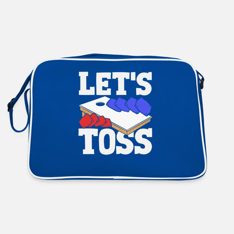 Cornhole Player Let’s Toss Jeu amusant Sac Retro