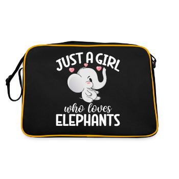 Cadeaux d’amoureux des éléphants - Sac Retro - noir/or - Dos