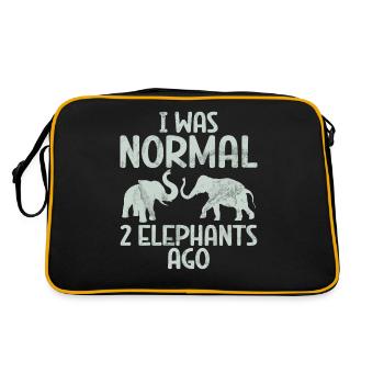 Cadeaux d’amoureux des éléphants - Sac Retro - noir/or - Dos