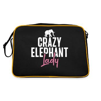 Cadeaux d’amoureux des éléphants - Sac Retro - noir/or - Dos
