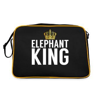 Cadeaux d’amoureux des éléphants - Sac Retro - noir/or - Dos