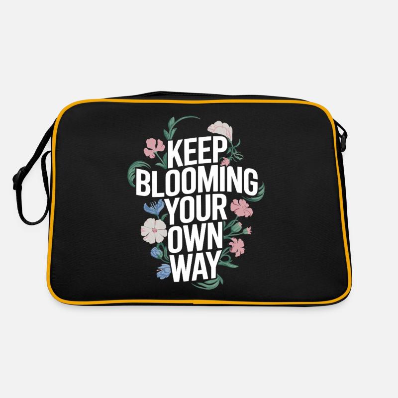 Continuez à fleurir à votre façon Botanique Sac Retro
