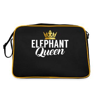 Cadeaux d’amoureux des éléphants - Sac Retro - noir/or - Dos