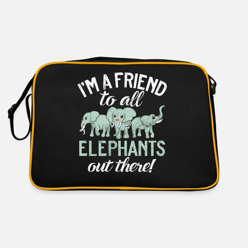 Elephant Lovers Gifts Retro Tasche