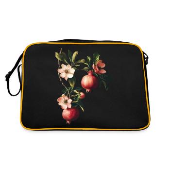 Granatapfel - Retro Tasche - Schwarz/Gold - Hinten