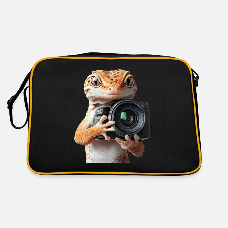 Leopardgecko Retro Tasche