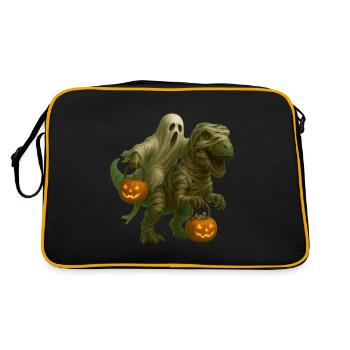 T-Rex - Retro Tasche - Schwarz/Gold - Hinten