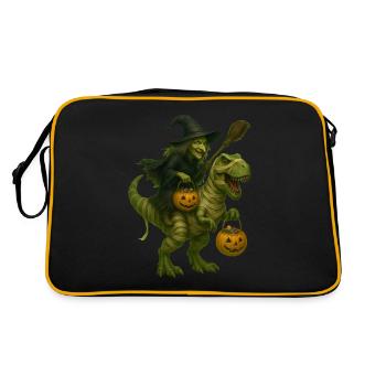 T-Rex - Retro Tasche - Schwarz/Gold - Hinten