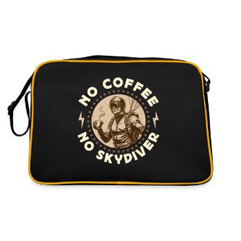 Parachutiste Pas de café Pas de Base Jump Amateur de café - Sac Retro - noir/or - Dos
