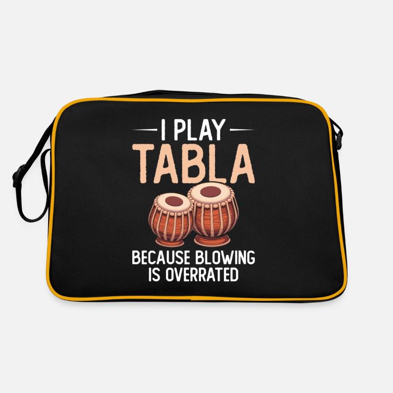 Je joue du tabla parce que souffler surestime Sac Retro