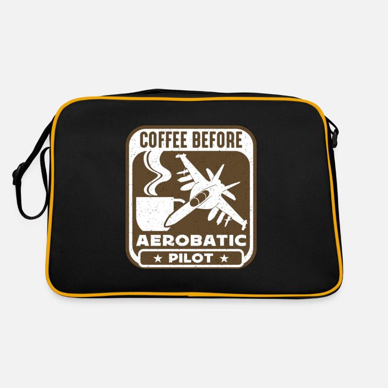 Aerobatic Pilot Coffee Glider Pilot Coffee Lover Retro Tasche