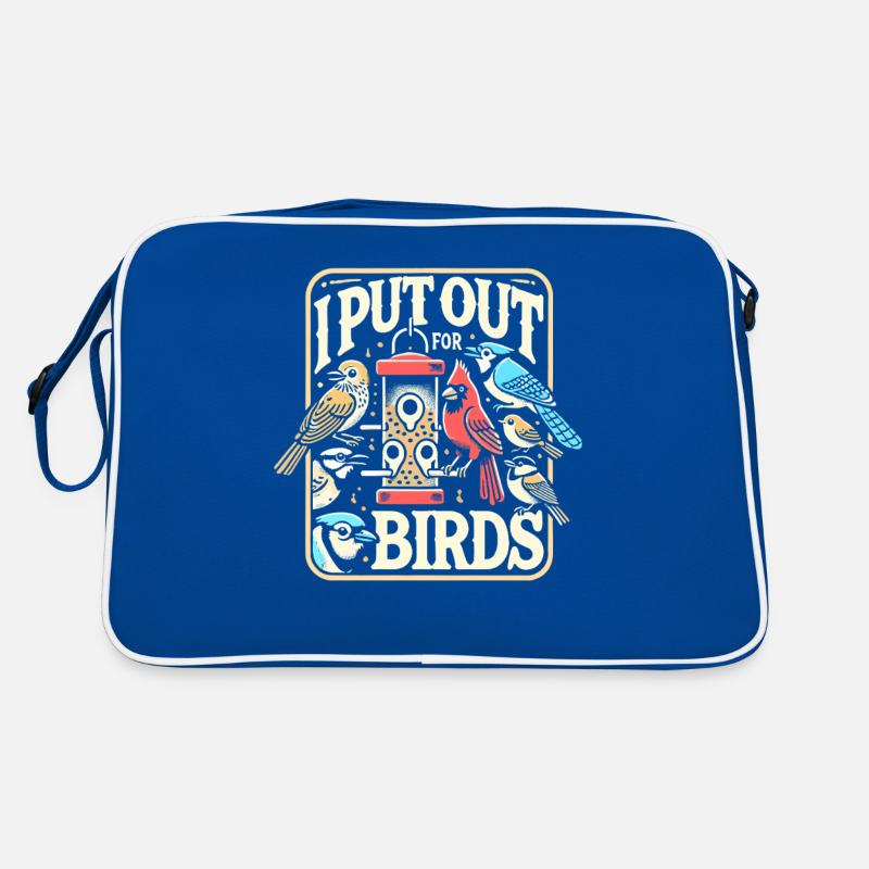 I Put Out For Birds Retro Tasche