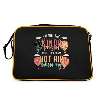 Montgolfière Je ne suis pas le genre d’aérostier - Sac Retro - noir/or - Dos