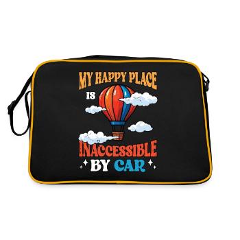 Montgolfière My Happy Place Ballon Avion - Sac Retro - noir/or - Dos