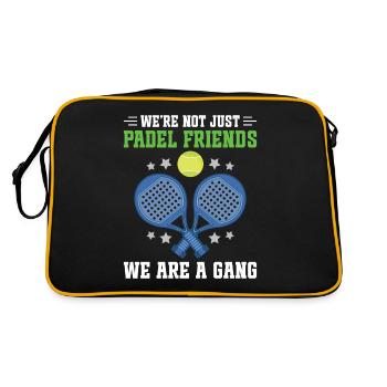 Nous ne sommes pas seulement des amis du padel, nous sommes un - Sac Retro - noir/or - Dos