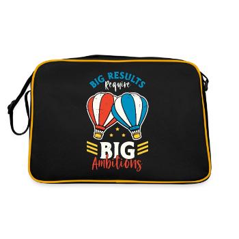 Les grands résultats de la montgolfière nécessitent un aéronaute - Sac Retro - noir/or - Dos