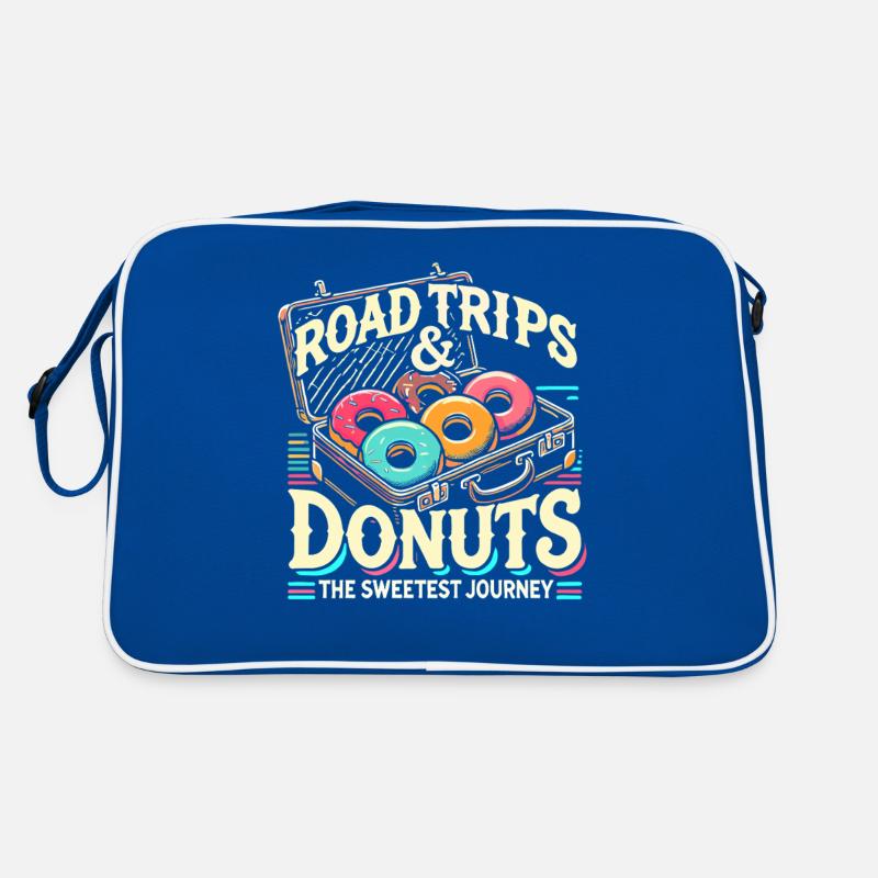 Road Trips und Donuts Retro Tasche