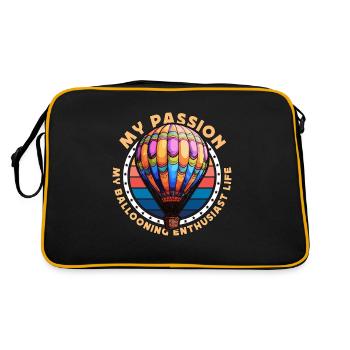 Passionné de montgolfière Ma passion Mon pilote de montgolfière - Sac Retro - noir/or - Dos