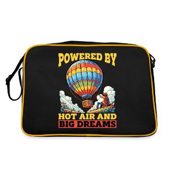 Montgolfière propulsée par un montgolfière - Sac Retro - noir/or - Dos