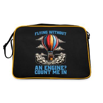 Vol en montgolfière sans aviation - Sac Retro - noir/or - Dos