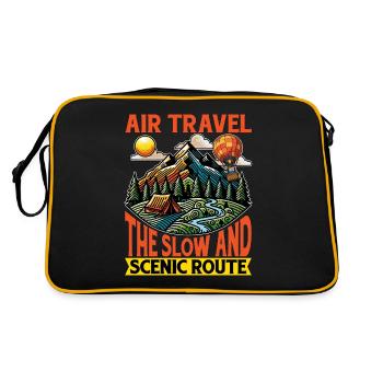 Montgolfière Voyage en avion L’aéronaute lent - Sac Retro - noir/or - Dos