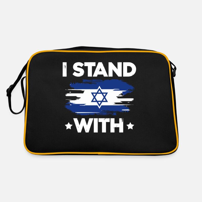 I stand with Israel Retro Tasche