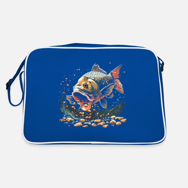 Angling Catch Fish carp fish Karpfen Retro Bag