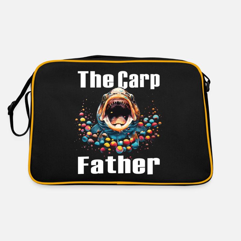 Angling Catch Fish carp fish Karpfen Retro Tasche