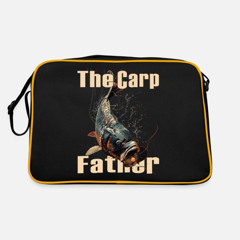 Angling Catch Fish carp fish Karpfen Retro Tasche