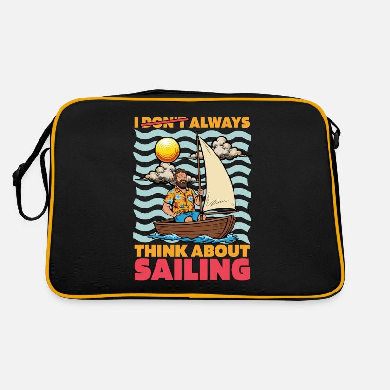 Sailing I Don't Always Think About Sailing Ship Retro Tasche