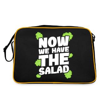 Denglisch Now we have the salad - Retro Bag - black/gold - Back