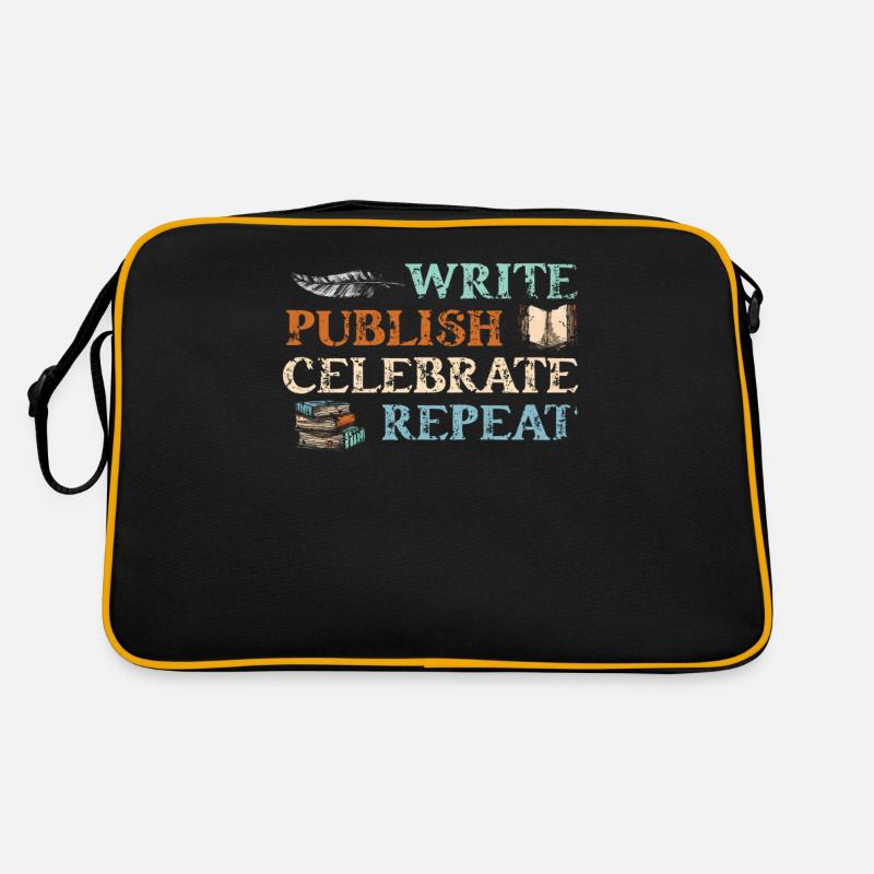 Writer Writing Novels Author Retro Bag