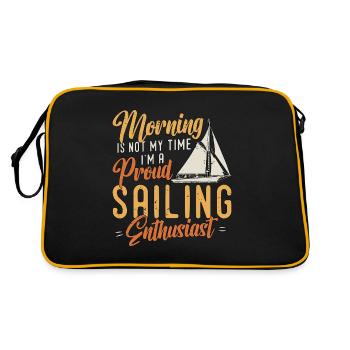 Le matin de navigation n’est pas mon heure Je suis propriétaire d’un bateau - Sac Retro - noir/or - Dos