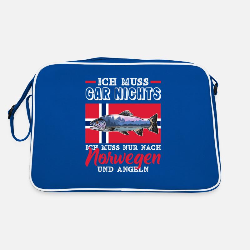 Norvège Pêche Dire Drôle Design Sac Retro