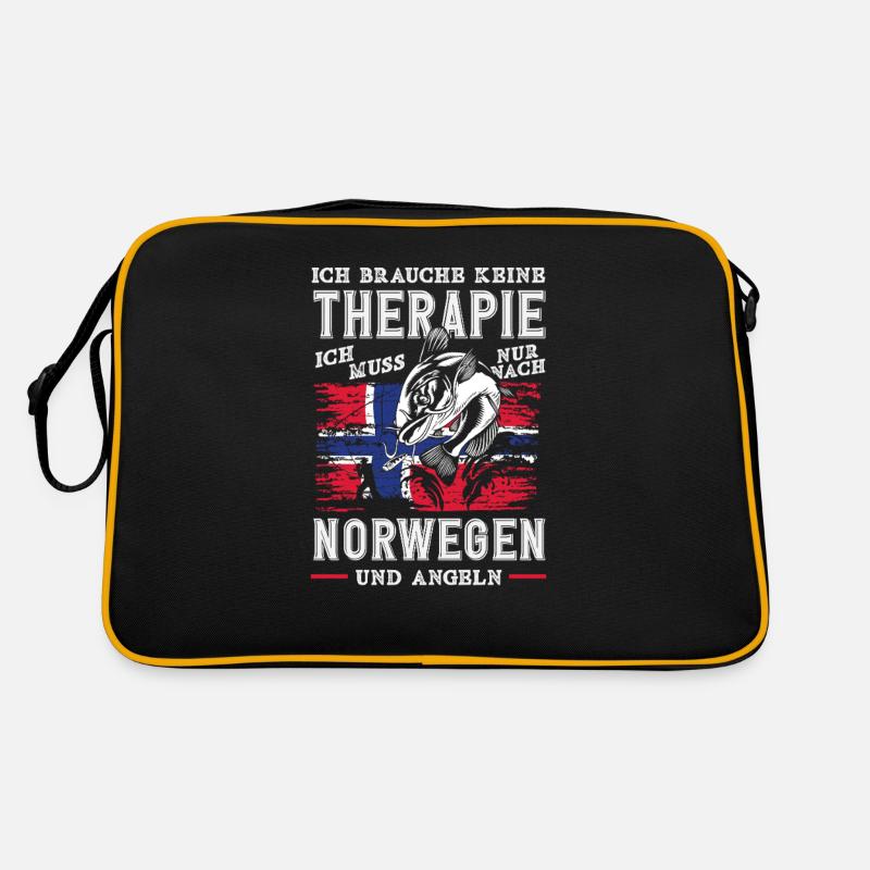 Norvège Pêche Dire Drôle Design Sac Retro