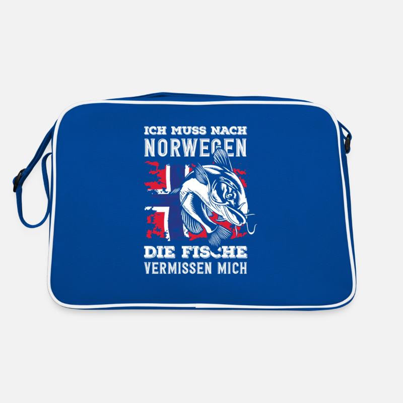 Norvège Pêche Dire Drôle Design Sac Retro
