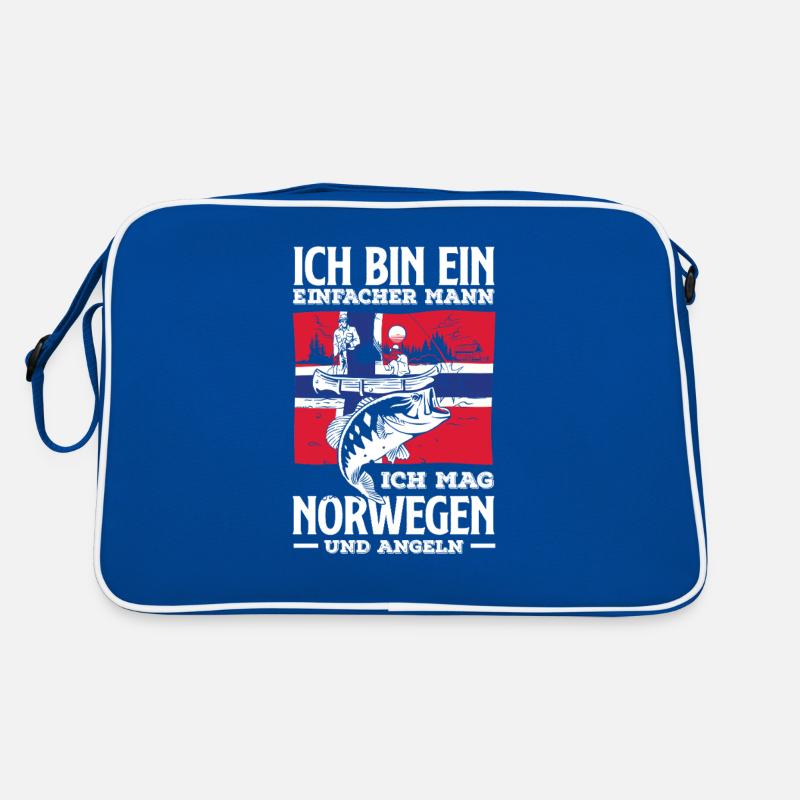 Norvège Pêche Dire Drôle Design Sac Retro