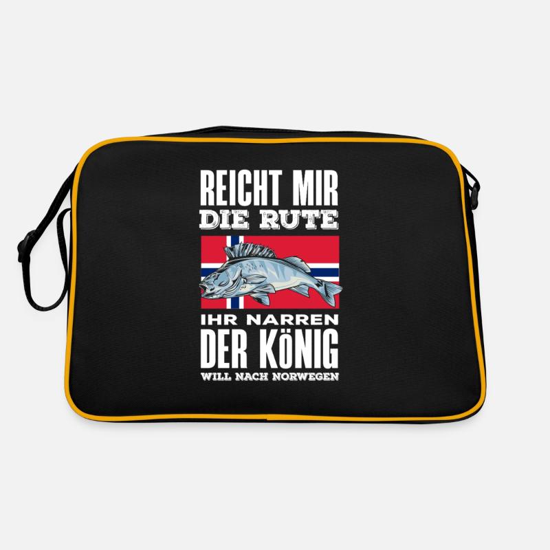 Norvège Pêche Dire Drôle Design Sac Retro