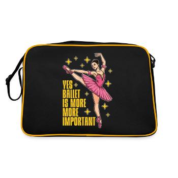 , le ballet est plus de la musique classique, danseur de ballet - Sac Retro - noir/or - Dos