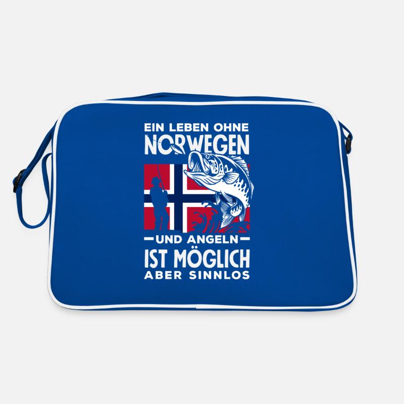 Norvège Pêche Dire Drôle Design Sac Retro