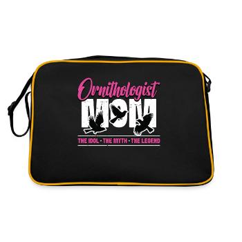 Ornithologue Maman L’idole Le mythe Ornithologue Ornithologue - Sac Retro - noir/or - Dos