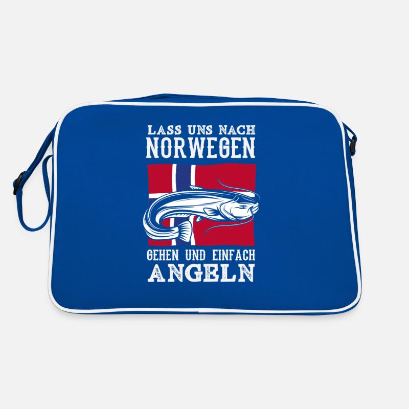 Norvège Pêche Dire Drôle Design Sac Retro