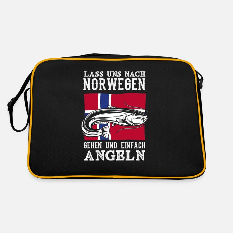Norvège Pêche Dire Drôle Design Sac Retro