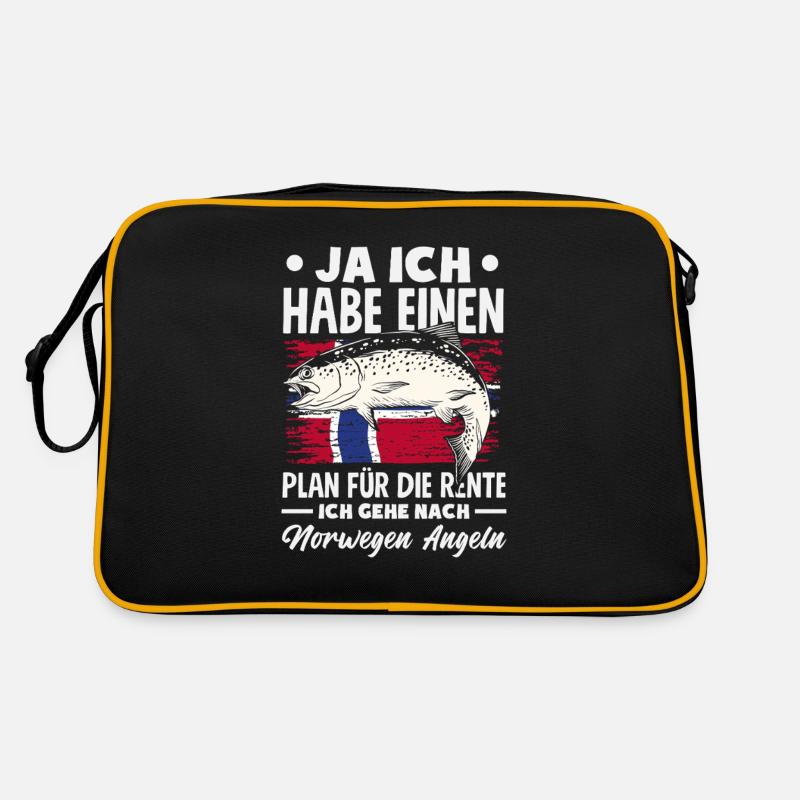 Norvège Pêche Dire Drôle Design Sac Retro